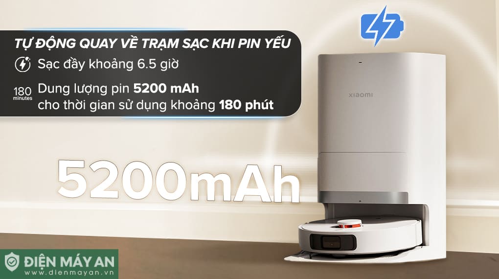Robot hút bụi lau nhà Xiaomi X20+ BHR8124EU